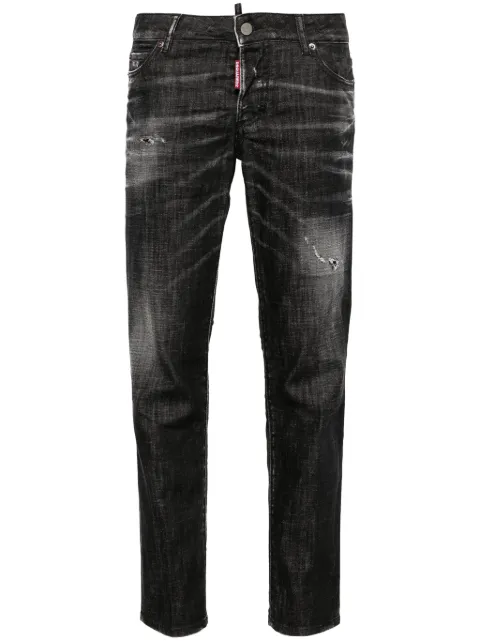 DSQUARED2 black easy wash medium waist Jennifer jeans Black S75LB0968S30357