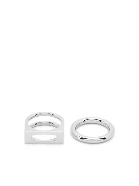 Tom Wood Cage rings (set of two) Silver 100102TW100091TWSET