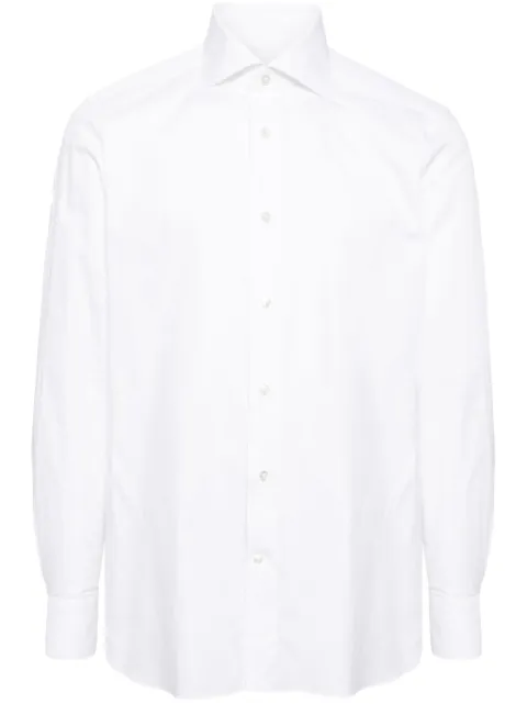 Zegna spread-collar cotton shirt White CT10319MS0BAG