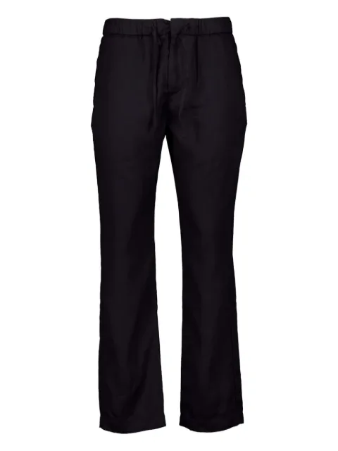 Frescobol Carioca linen drawstring trousers Black 124002