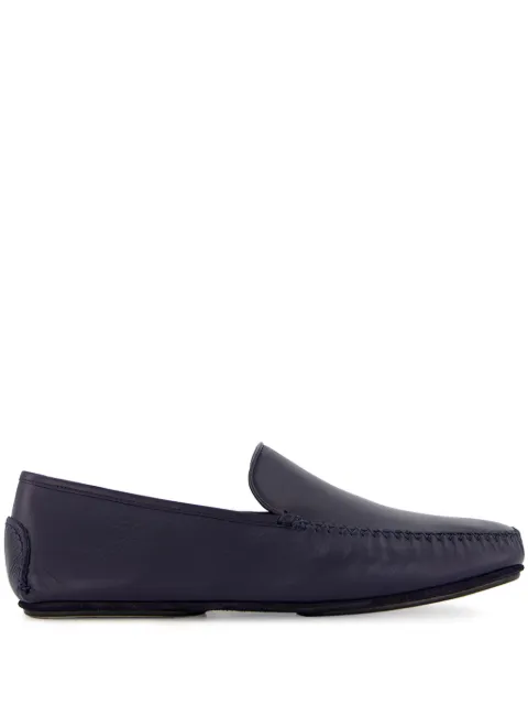 Manolo Blahnik Mayfair leather loafers Blue 3232676