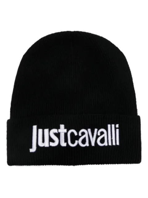 Just Cavalli embroidered-logo beanie Black 77RAZK01ZG239