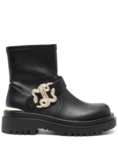 Just Cavalli logo-plaque ankle boots Black 77RA3S95ZS984