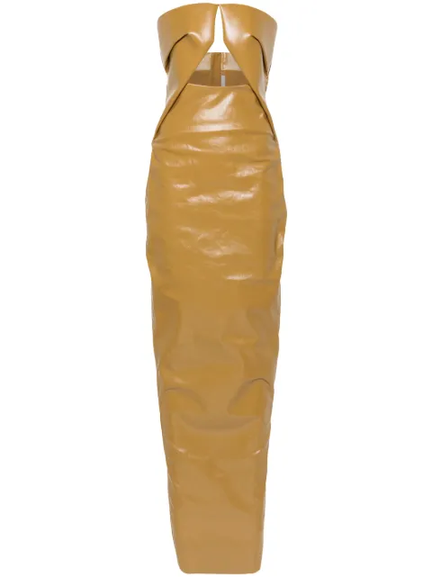 Rick Owens Prong gown Yellow RP02D3528SCT