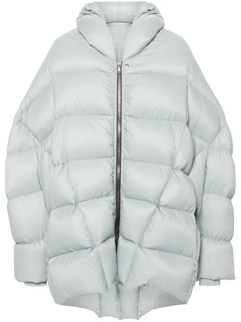 Rick Owens Jumbo Hooded Peter coat Blue RU02D6796NPD4