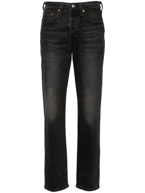 Levi's 501 mid-rise straight-leg jeans Grey 36200