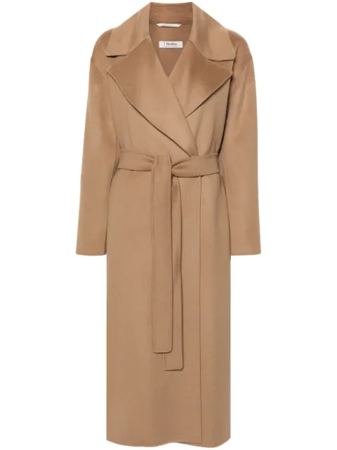 'S Max Mara Arona belted wrap coat Brown 2429016091600