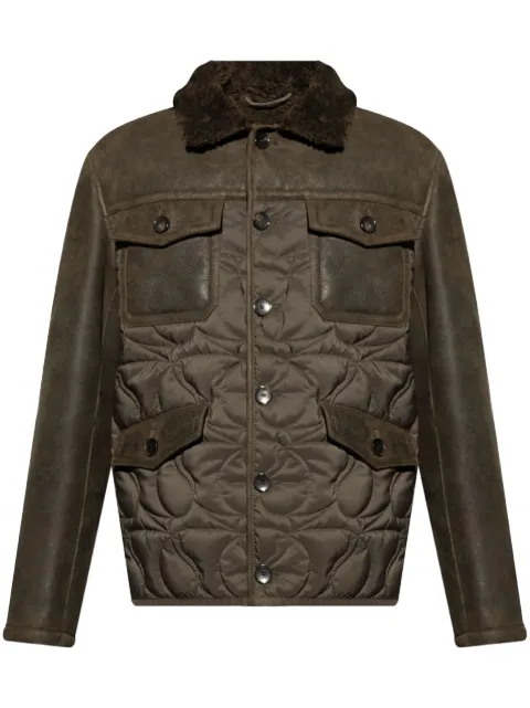 ETRO multi-pocket sheepskin jacket Green MROG0003AP210