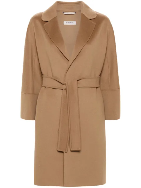 'S Max Mara Arona belted virgin wool coat Brown 2429016111000