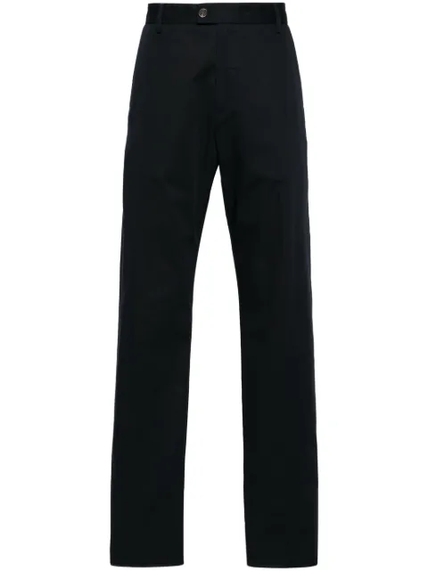 Alexander McQueen gabardine straight-leg trousers Blue 794744QSAA7
