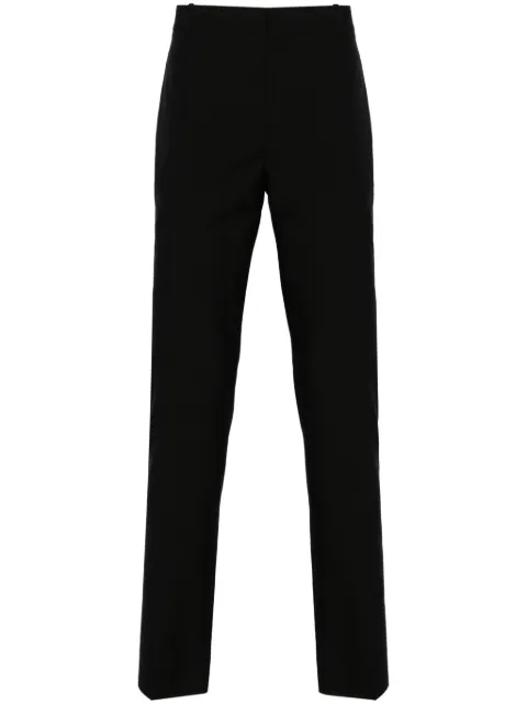 Alexander McQueen pressed-crease tailored trousers Black 735205QNAAQ