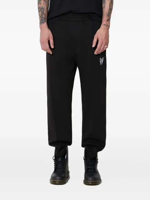 Neil Barrett embroidered trackpants Black MY71074AY538