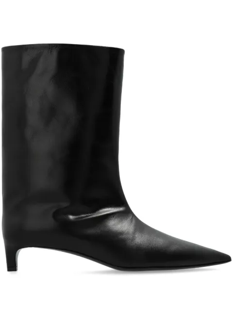 Jil Sander pointed-toe leather boots Black J15WU0015P2958