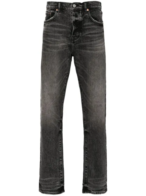 Purple Brand distressed slim-fit jeans Black P005VDLB