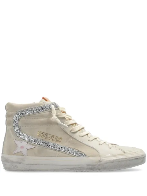 Golden Goose Slide high-top suede sneakers Neutrals GWF00115F006213