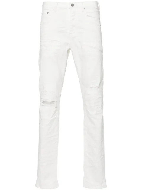 Purple Brand distressed skinny jeans White P001LDWH324