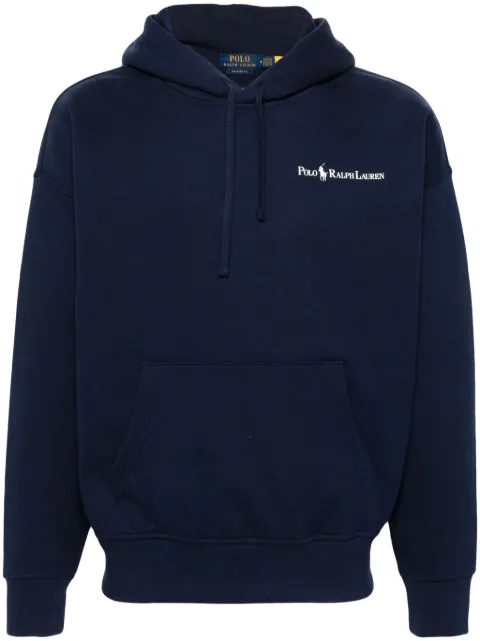 Polo Ralph Lauren logo-print drawstring hoodie Blue 710917904005