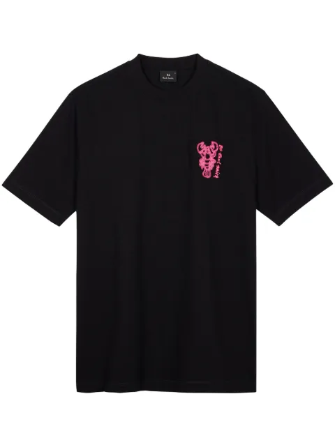 PS Paul Smith Lobster-print T-shirt Black M2R965XNP4823