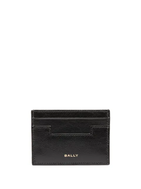 Bally logo-print leather cardholder Black MLB02YVT642