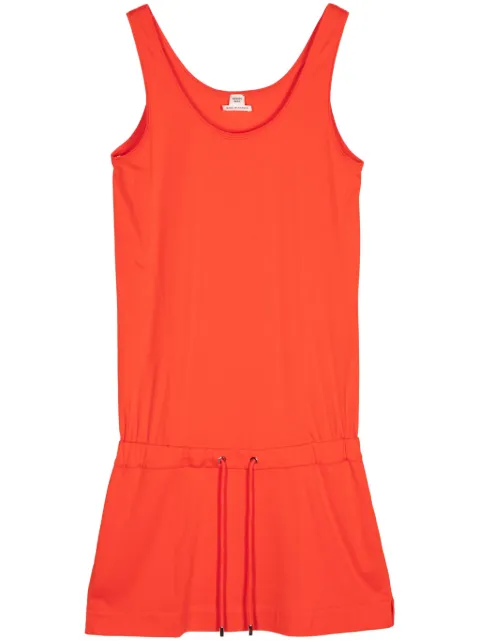 Hermès Pre-Owned 2010 drawstring cotton minidress Orange CSLM7867