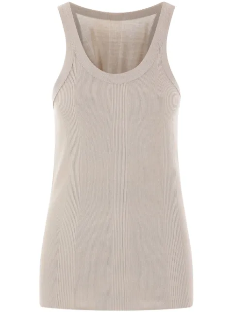 QUIRA ribbed-knit tank top Neutrals Q792KA