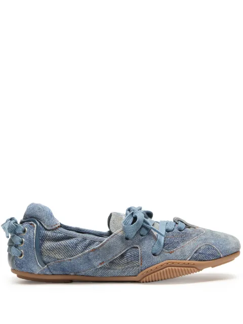 Acne Studios lace-up leather shoes Blue AD0774