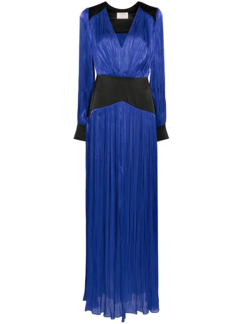 V:PM ATELIER Delilah plissé gown Blue VPMFW242501
