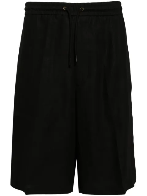 Paul Smith drawstring-waist linen shorts Black M1R829YM01427