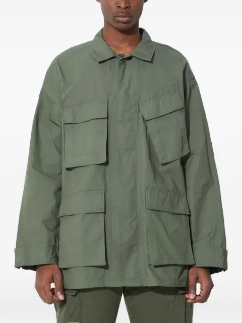 Engineered Garments multi-pocket shirt jacket Green 174CT010