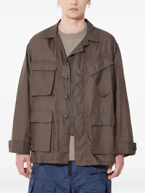 Engineered Garments multi-pocket button-down jacket Brown OR177KD
