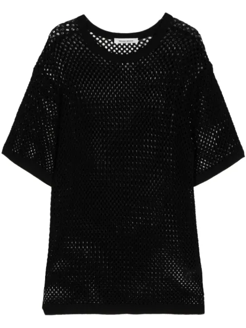 Wood Wood round-neck knit T-shirt Black 124155034130