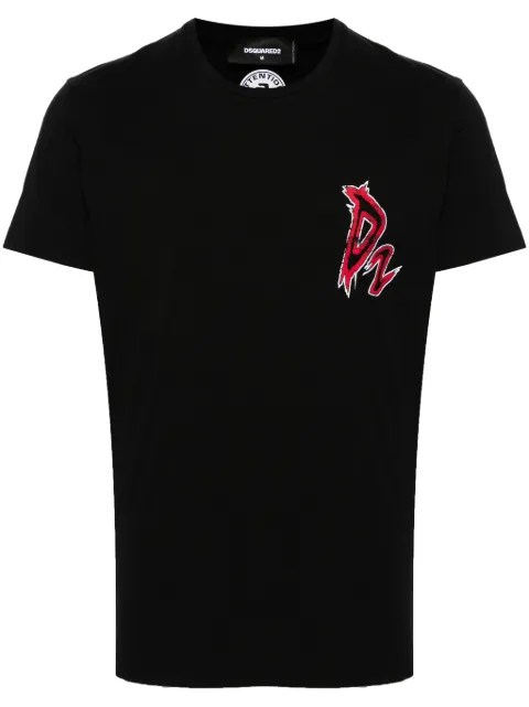 DSQUARED2 logo-print cotton T-shirt Black S74GD1311D20014