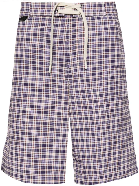Wood Wood plaid check-print shorts Blue 124152031245