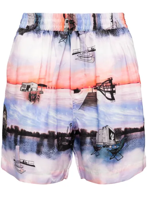 Wood Wood holiday print shorts Pink 124152105063