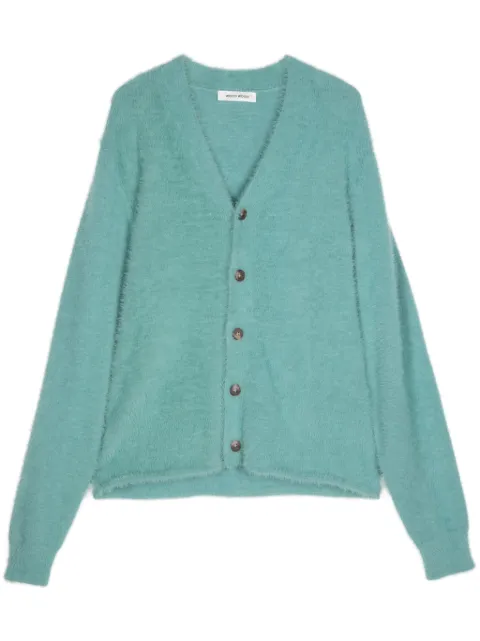 Wood Wood V-neck knit cardigan Green 124155094105