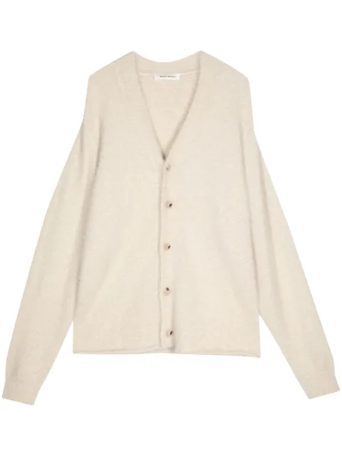 Wood Wood V-neck knit cardigan Neutrals 124155094105