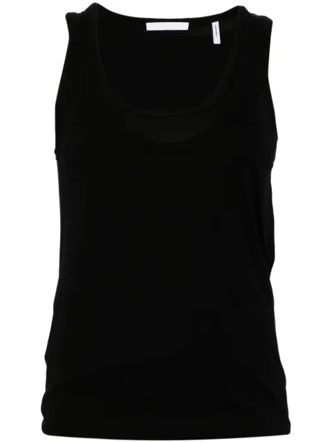 Helmut Lang scoop-neck tank top Black O04HW508
