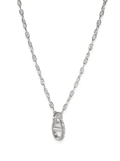 Hermès Pre-Owned 18kt white gold Farandole diamond necklace Silver 137979
