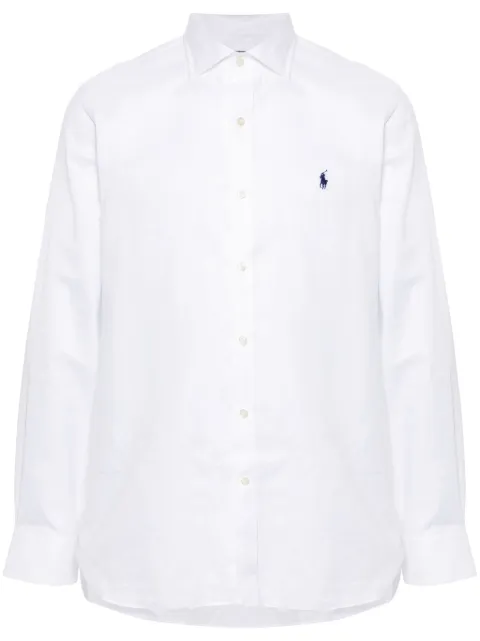 Polo Ralph Lauren Polo Pony-embroidered cotton shirt White 712944554002