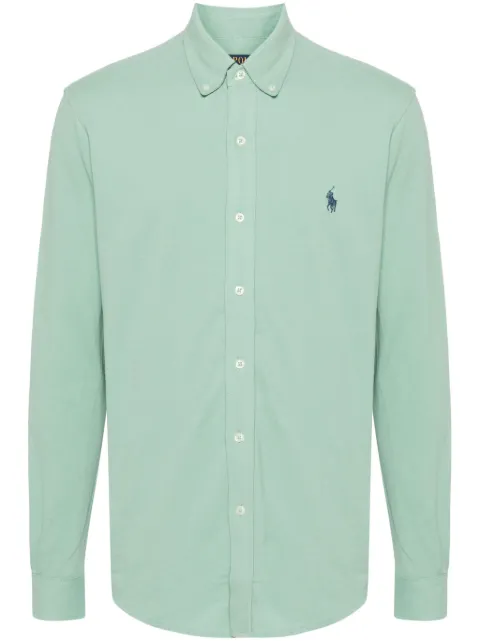 Polo Ralph Lauren Polo Pony-motif cotton shirt Green 710654408128
