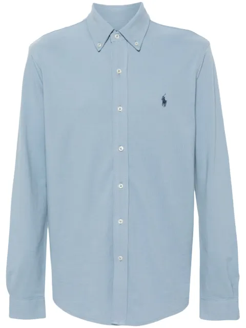 Polo Ralph Lauren Polo Pony-embroidered cotton shirt Blue 710654408131