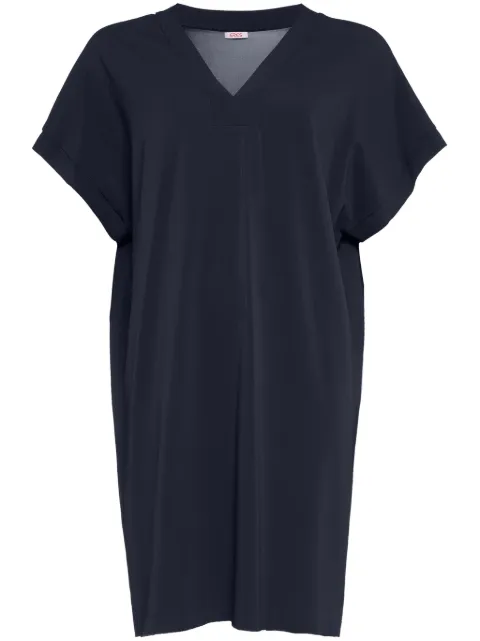 ERES Tali V-neck tunic dress Blue 202315
