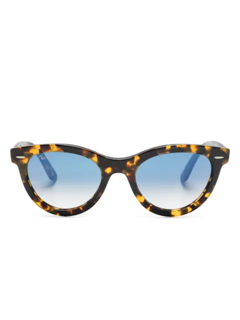 Ray-Ban Wayfarer Way round-frame sunglasses Black RB224113323F