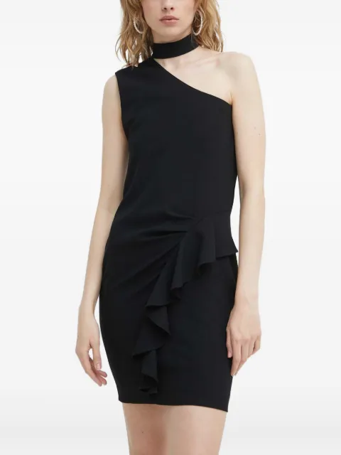 IRO Kami ruffled one-shoulder mini dress Black WM33EKAMI