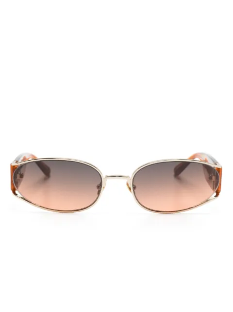 Linda Farrow Shelby oval-frame sunglasses Gold LFL1157