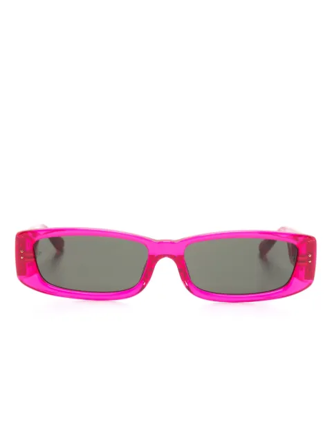 Linda Farrow Talita rectangle-frame sunglasses Pink LFL1419