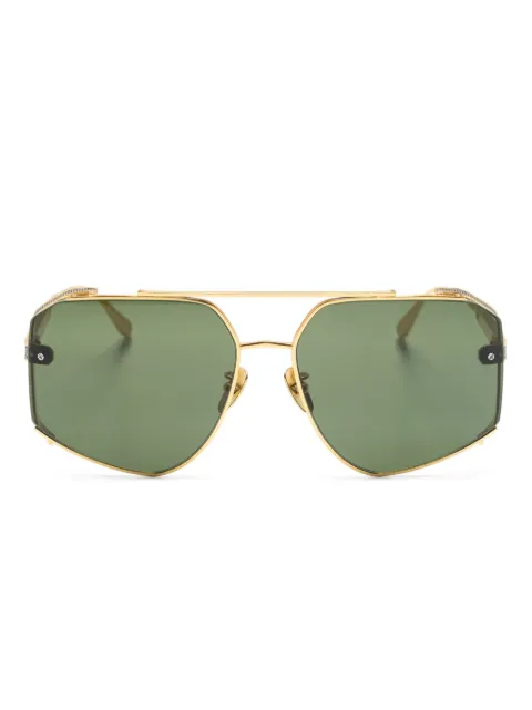 Linda Farrow Amar pilot-frame sunglasses Gold LFL1505C3SUN