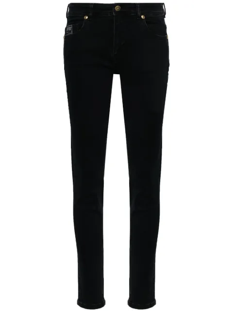 Versace Jeans Couture logo-plaque skinny jeans Blue 77HAB5K0CDW06