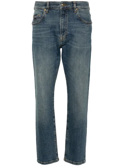 Versace Jeans Couture logo-embroidered slim-cut jeans Blue 77HAB519CDW56