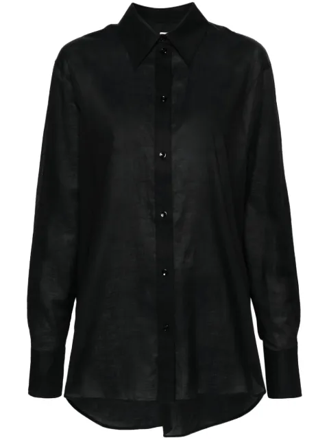 TOTEME long-sleeves buttoned shirt Black 243WRT2522FB0238001